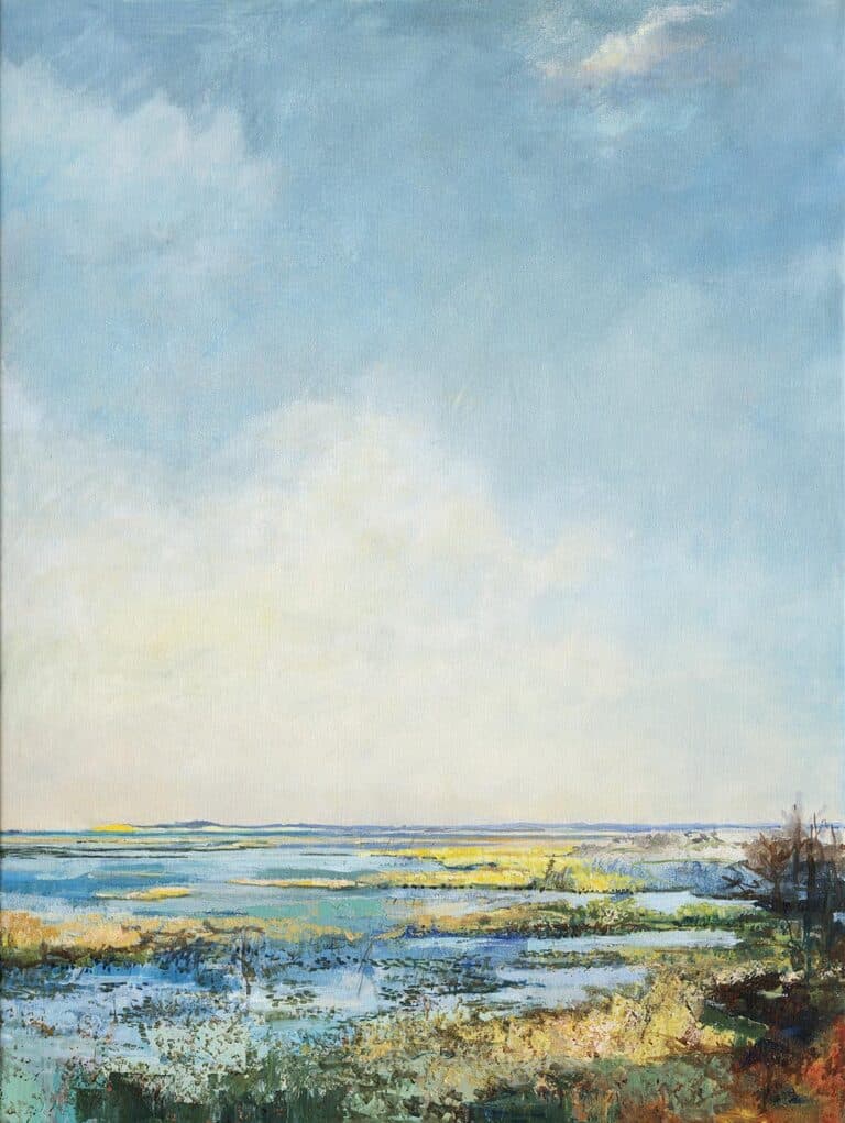 24. Henrik Scheel Andersen, Strandeng, 100 x 75, olie på lærred, 2020, solgt